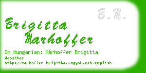 brigitta marhoffer business card